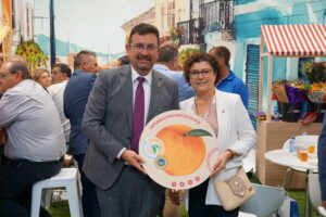 IGP Melocotón de Cieza en Fruit Attraction 2023 con Tomás Antonio Rubio, Alcalde de Cieza